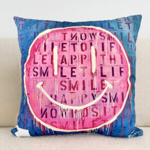 Kissen - 50x50cm - Pink Letter